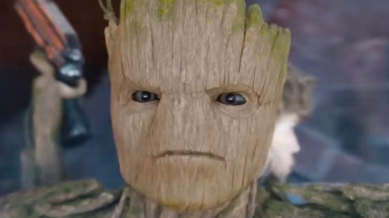 Groot in battle