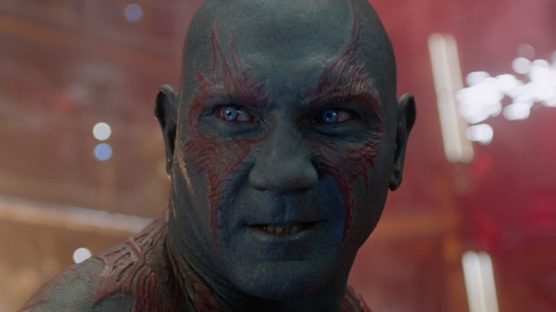 Drax looks intense