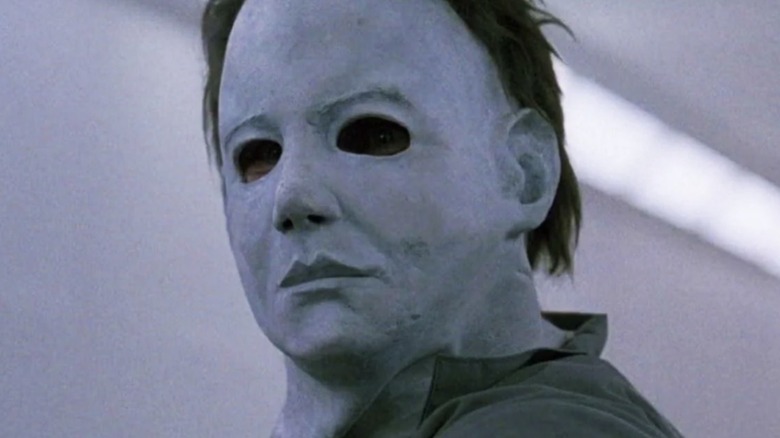 Michael Myers' mask in close-up