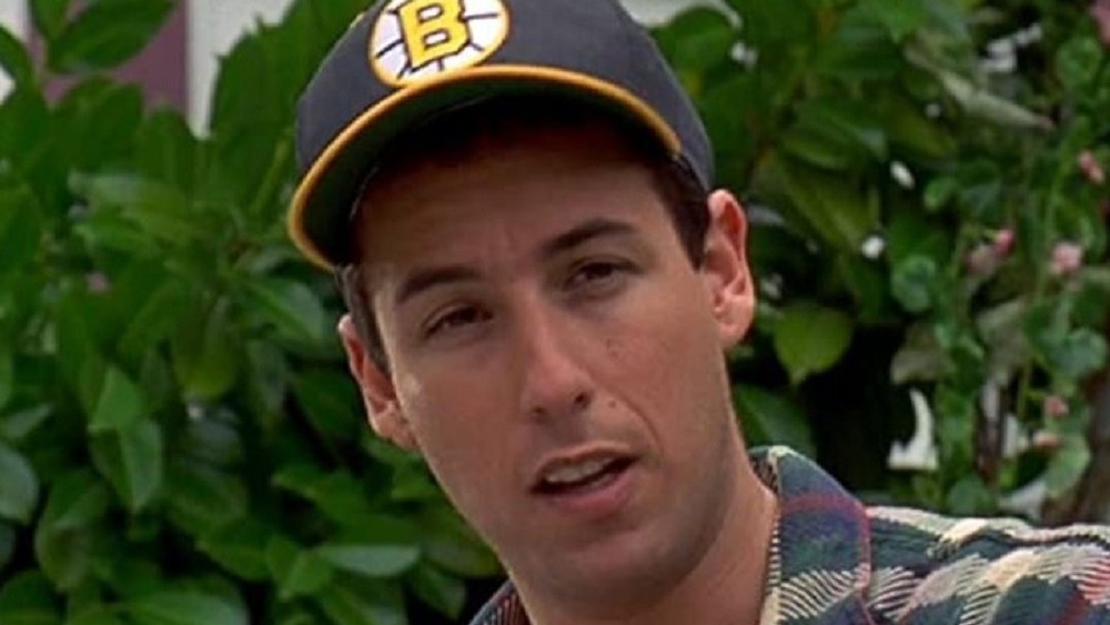 Happy Gilmore wearing hat