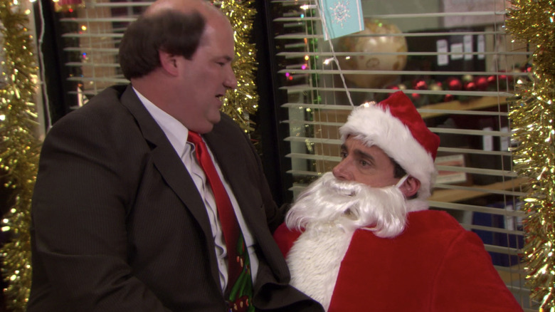 Kevin sitting on Michael's lap