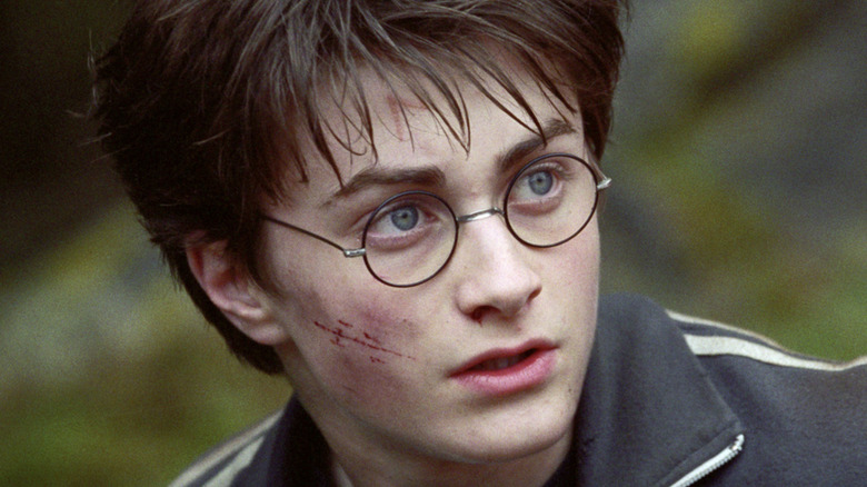 Harry Potter glasses scratched cheek