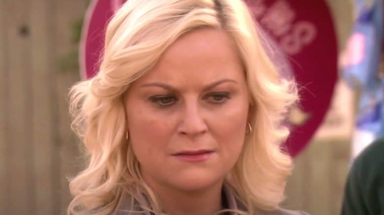 Leslie Knope looking shocked