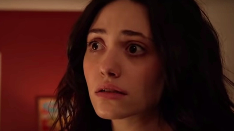 Emmy Rossum Fiona looks concerned