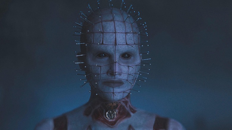 Pinhead looking on