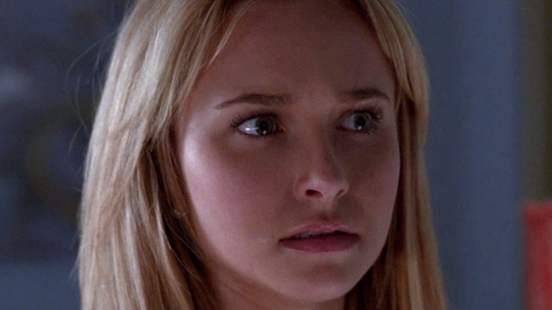 Hayden Panettiere looking frightened