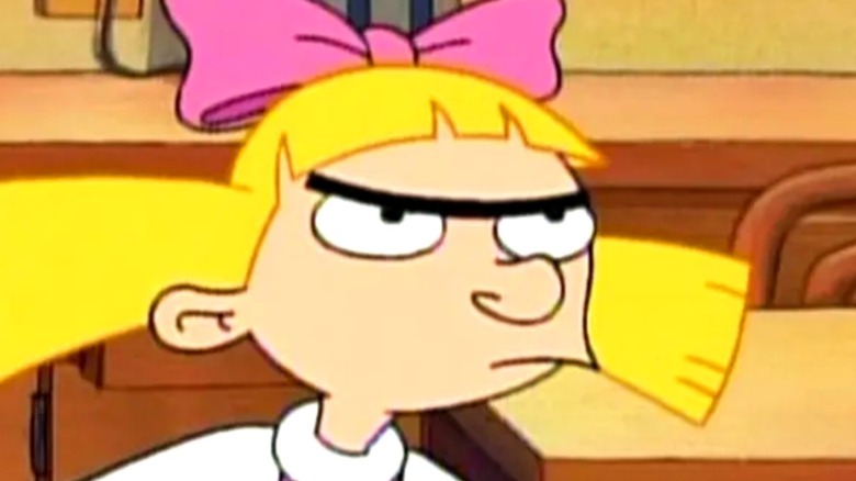 helga mean face hey arnold nickelodeon 