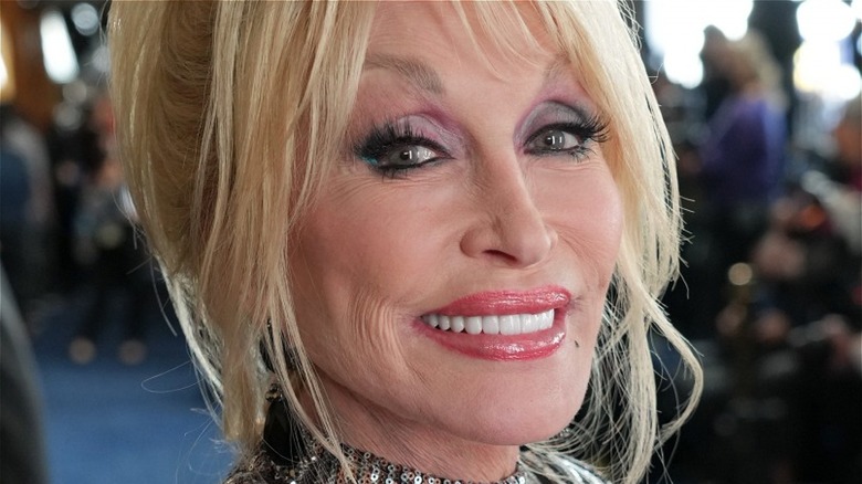 Dolly Parton smiling