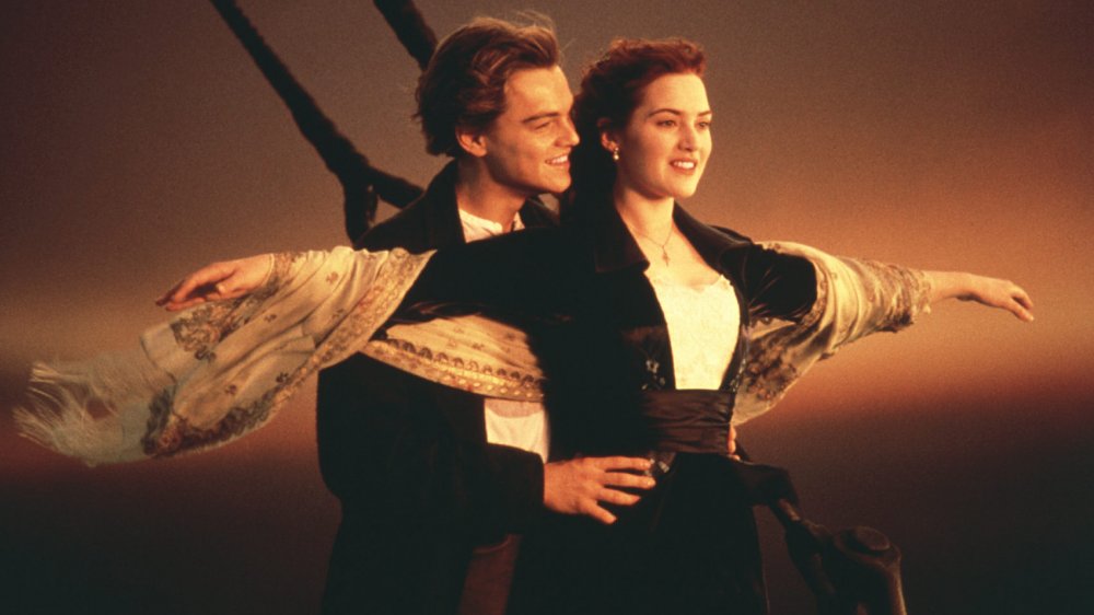 (from left to right) Leonardo DiCaprio and Kate Winslet in Titanic