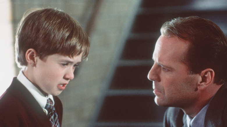 Haley Joel Osment and Bruce Willis in The Sixth Sense