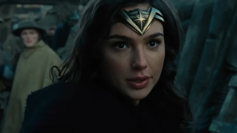 Wonder Woman in a trench