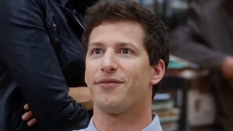 Andy Samberg looking in Brooklyn Nine-Nine