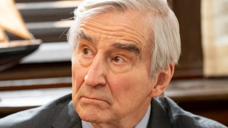 Jack McCoy looking up