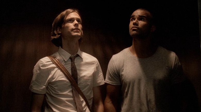Spencer Reid Derek Morgan elevator