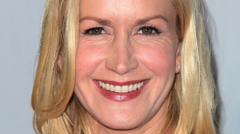 Angela Kinsey smiles