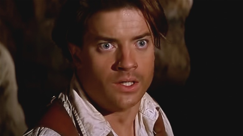 Brendan Fraser looking shocked