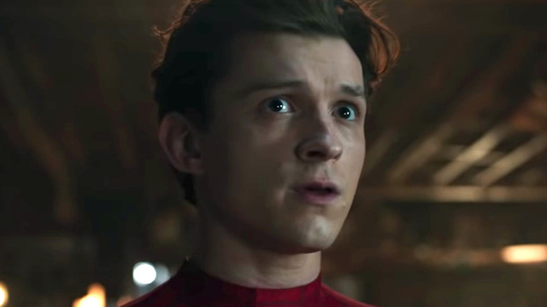 Peter Parker looking worried