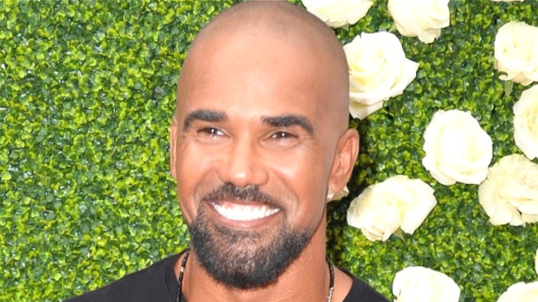 Shemar Moore looking happy