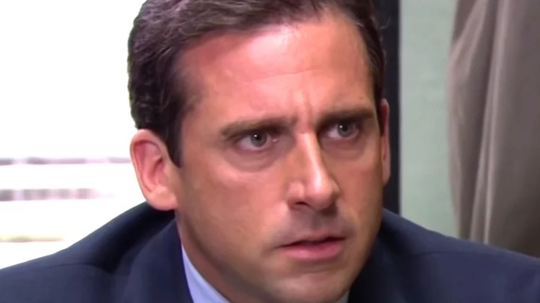 Steve Carell frowning in "The Office"