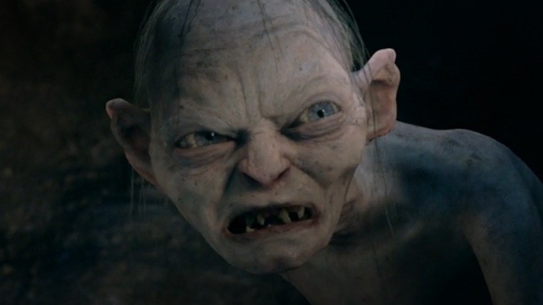 Gollum grimacing