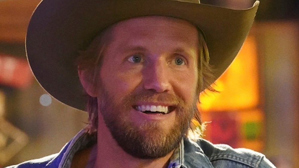Matt Barr Hoyt Rawlins smiling cowboy hat