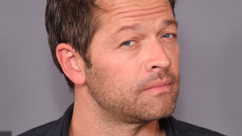 Misha Collins raising his eyebrows