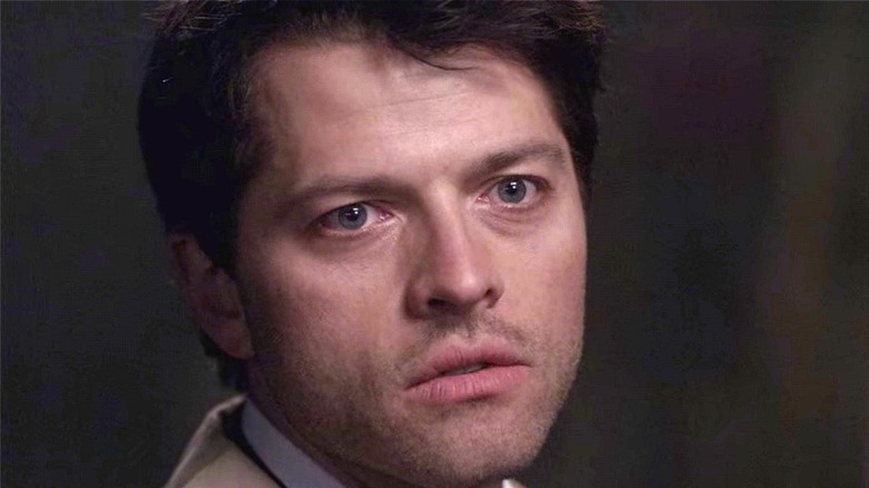 Cas looking serious