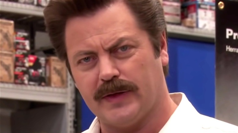 Ron Swanson talking