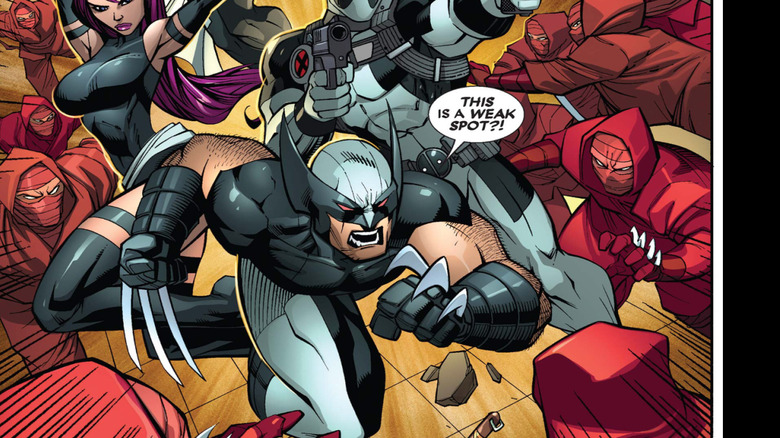 X-Force battles the Hand
