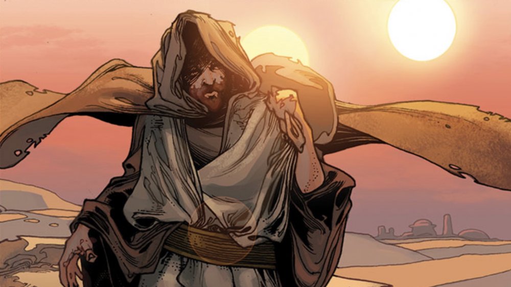 Knight-in-Exile Kenobi on Tatooine, as seen in Star Wars (2015) #7