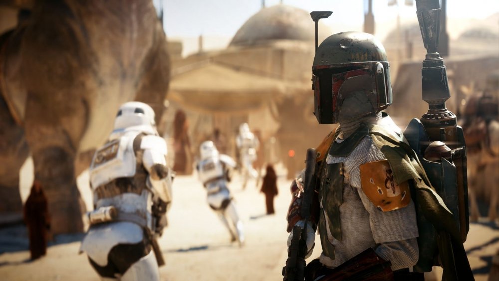 Mos Eisley Spaceport as seen in Star Wars: Battlefront 2