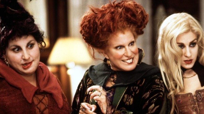 Mary, Winifred and Sarah casting a spell