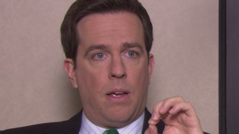 Andy Bernard talking