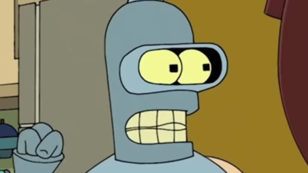 Bender fist raised