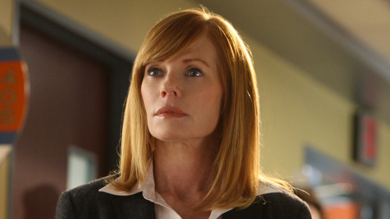 Catherine looking forward in CSI