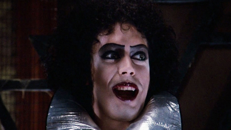 Frank-N-Furter exits elevator