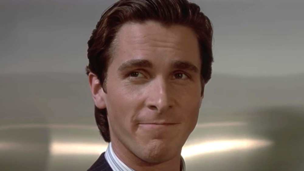 Christian Bale as Patrick Bateman in a scene from American Psycho 