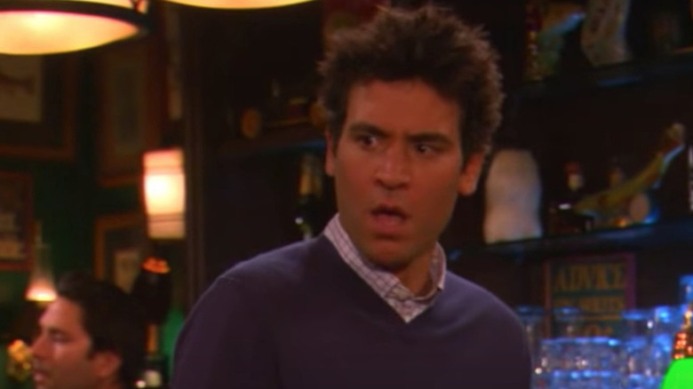 Ted looks aghast in a bar