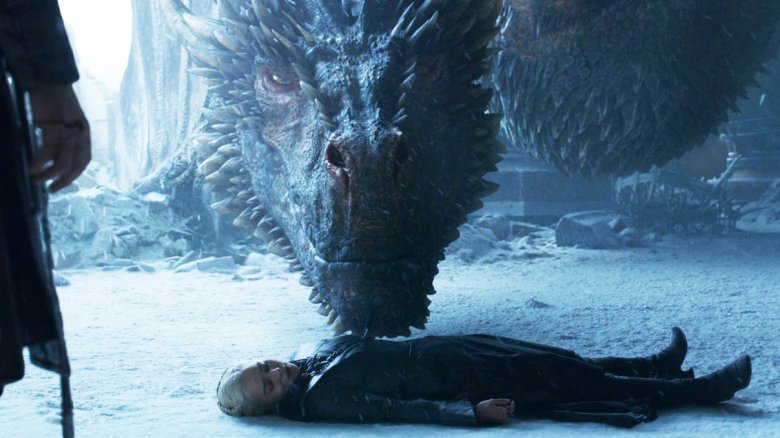 Drogon and Daenerys Targaryen Game of Thrones series finale