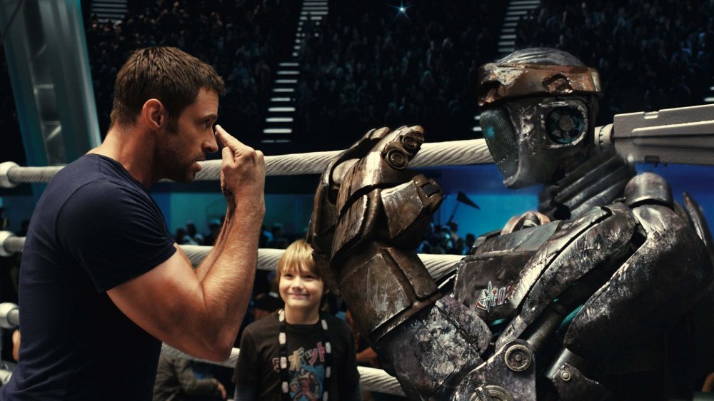 Hugh Jackman and Dakota Goyo in Real Steel