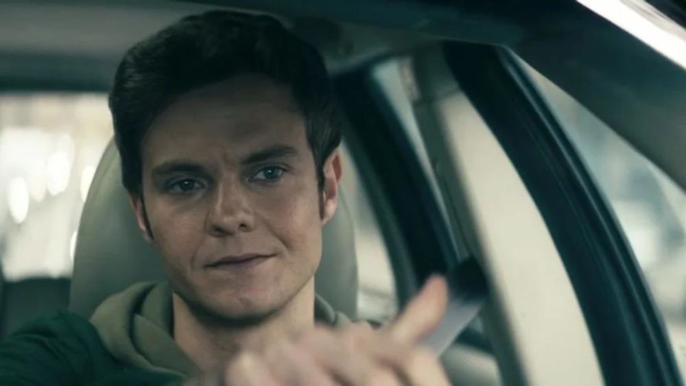 Hughie Campbell (Jack Quaid) drives in The Boys Season 2
