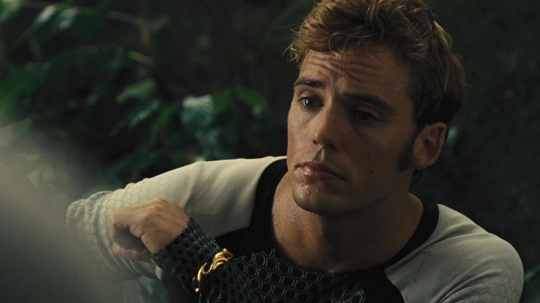 Finnick Odair sweaty in forest