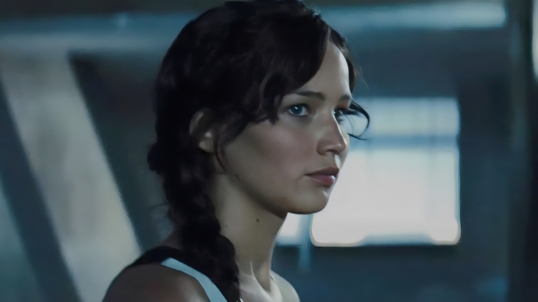 Katniss looking pensive