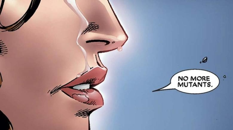 Wanda Maximoff saying "No more mutants"