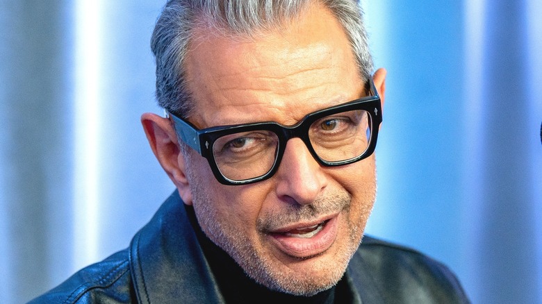 Jeff Goldblum wearing glasses