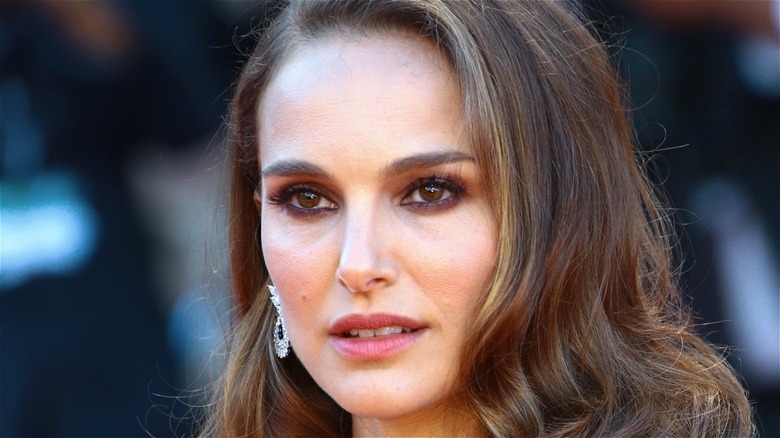 Natalie Portman smirking