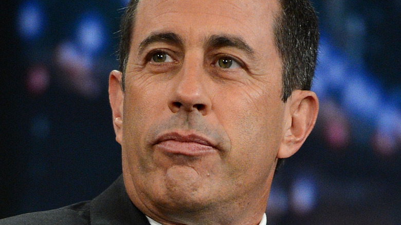 Jerry Seinfeld looking up