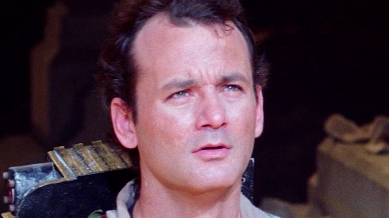 Peter in Ghostbusters looking up