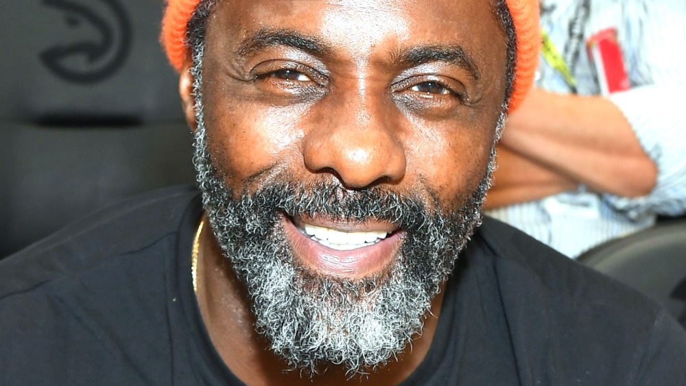 Idris Elba smiling