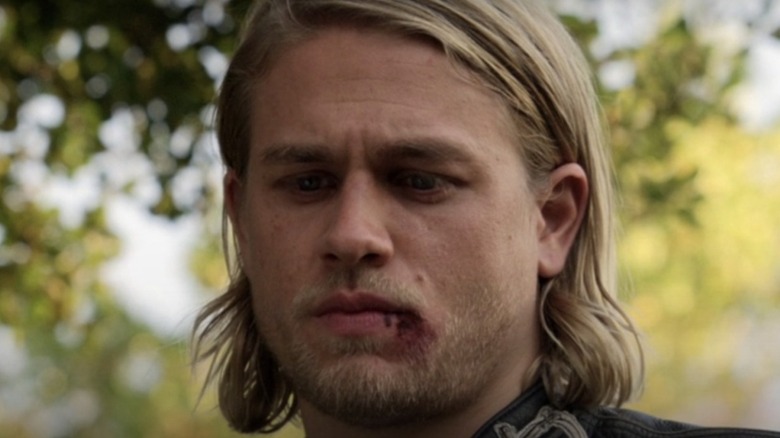 Jax in mourning on Sons of Anarchy